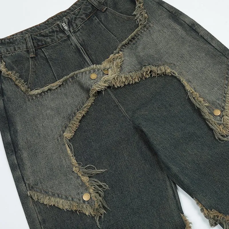 Lemandik Cargo Jeans Frayed Star