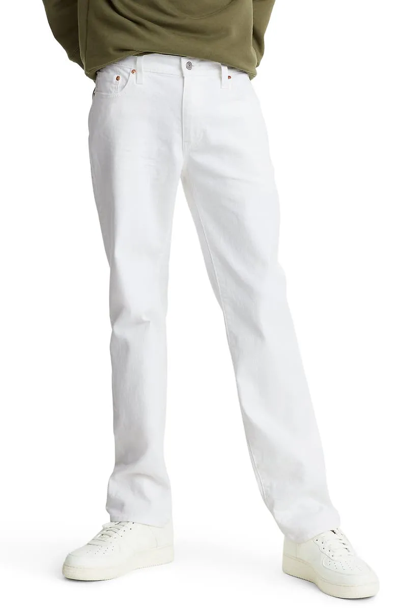 LEVI'S PREMIUM: 511 SLIM FIT WHITE JEANS