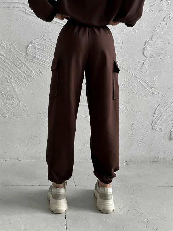 Lounge Street Cargo Sweatpants & Hooded Sweatshirt