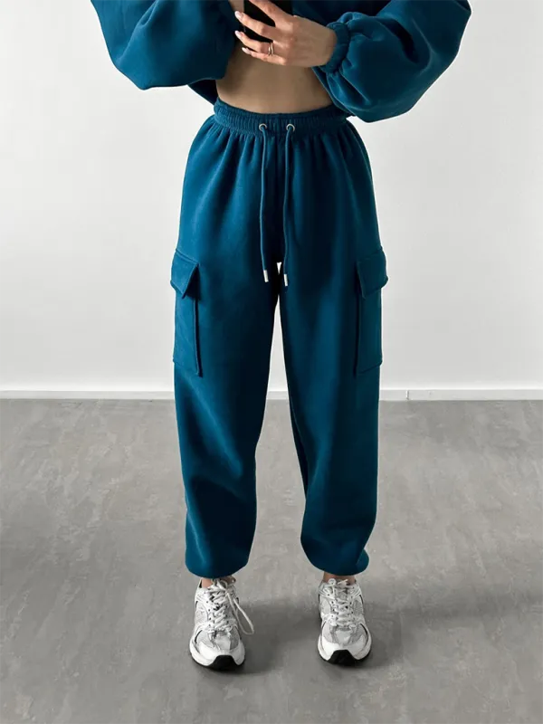 Lounge Street Cargo Sweatpants & Hooded Sweatshirt