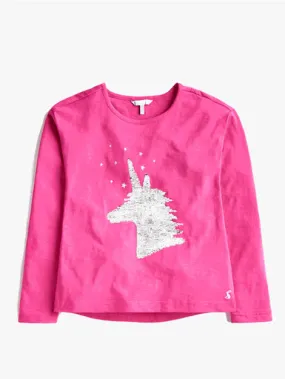 Magic Sequin Unicorn Raya Tee by Joules