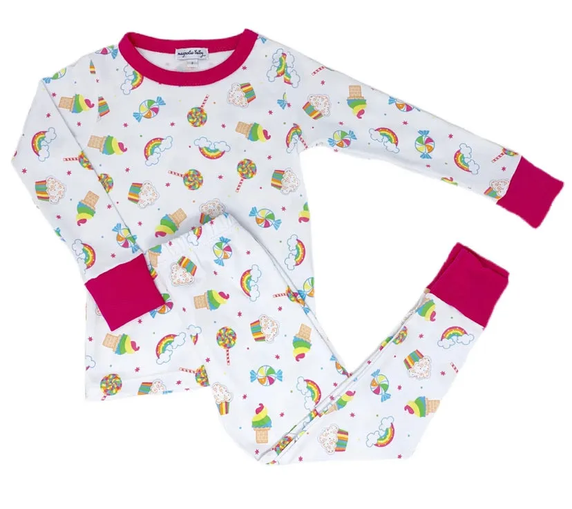 Magnolia Baby Long Sleeve PJ Set - Rainbow Treats