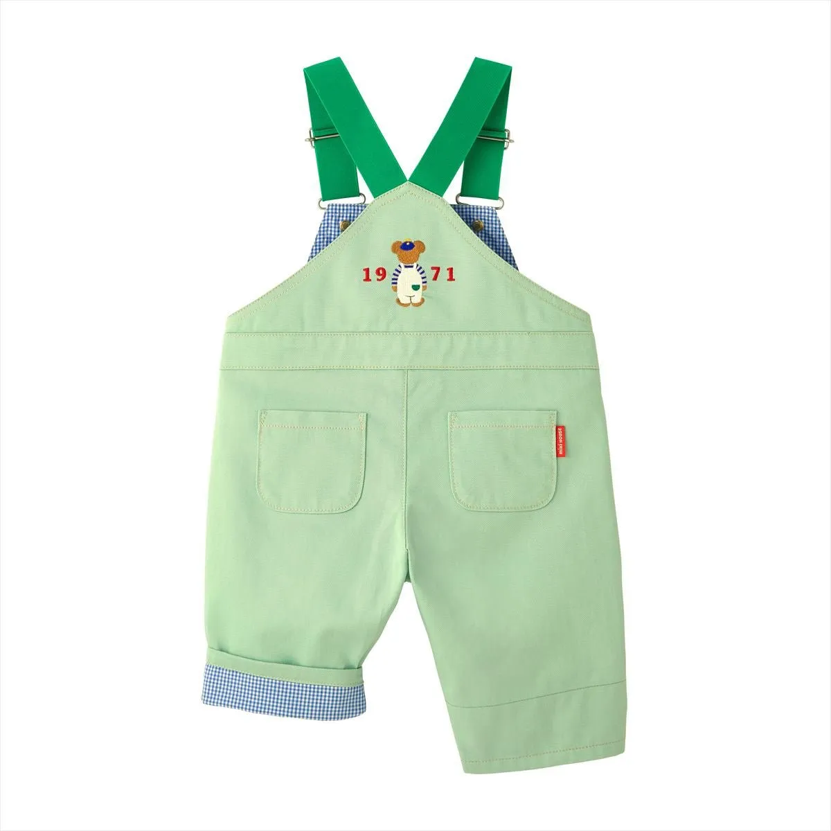 Matcha Cream Capri Overalls