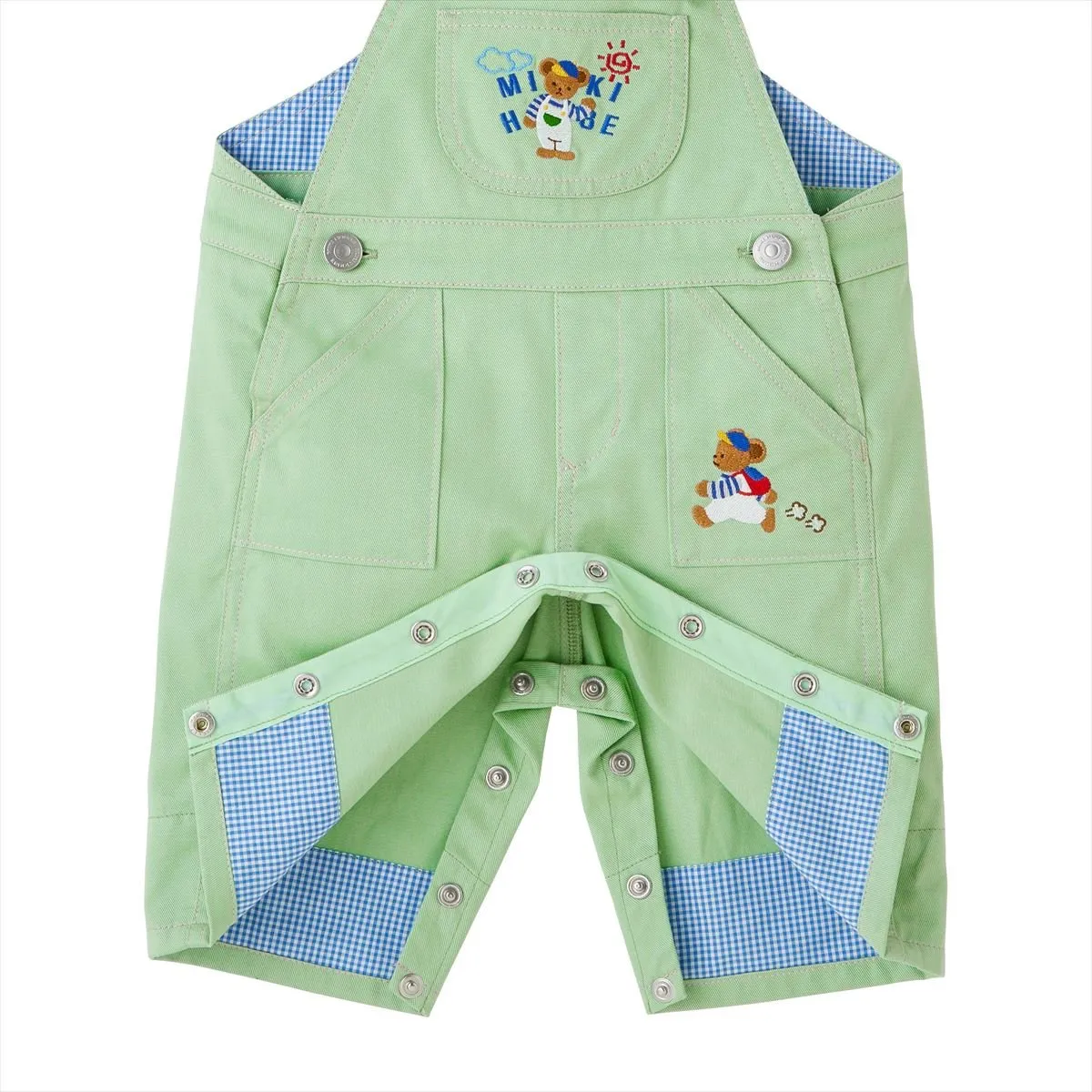 Matcha Cream Capri Overalls