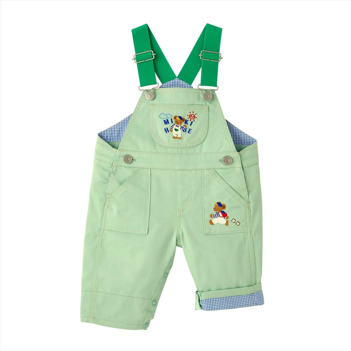 Matcha Cream Capri Overalls