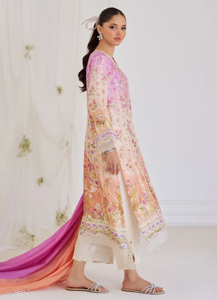 Maura Ombre Shirt And Dupatta