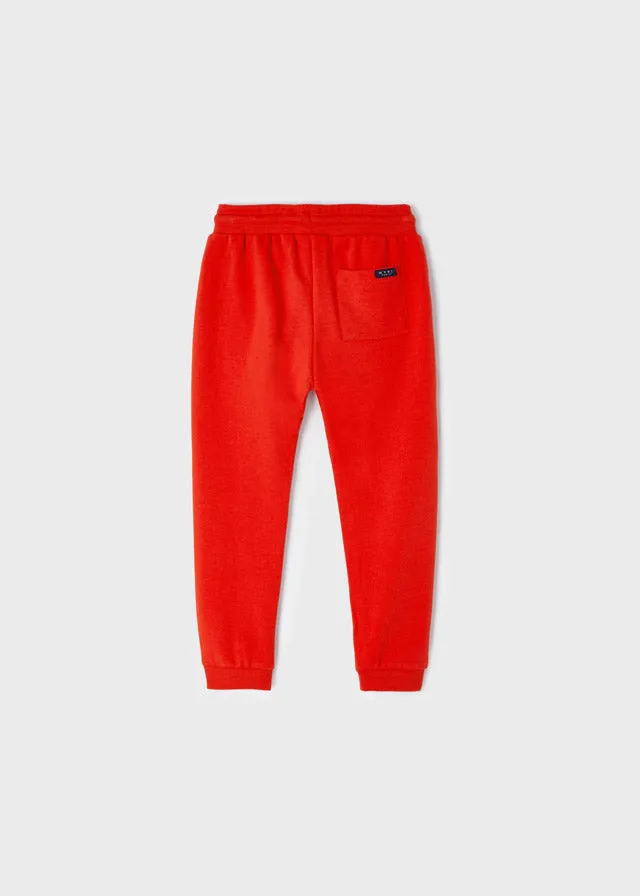 Mayoral 742 067 - Red Cuffed Fleece Joggers