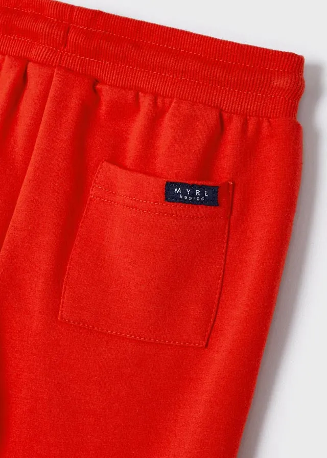 Mayoral 742 067 - Red Cuffed Fleece Joggers