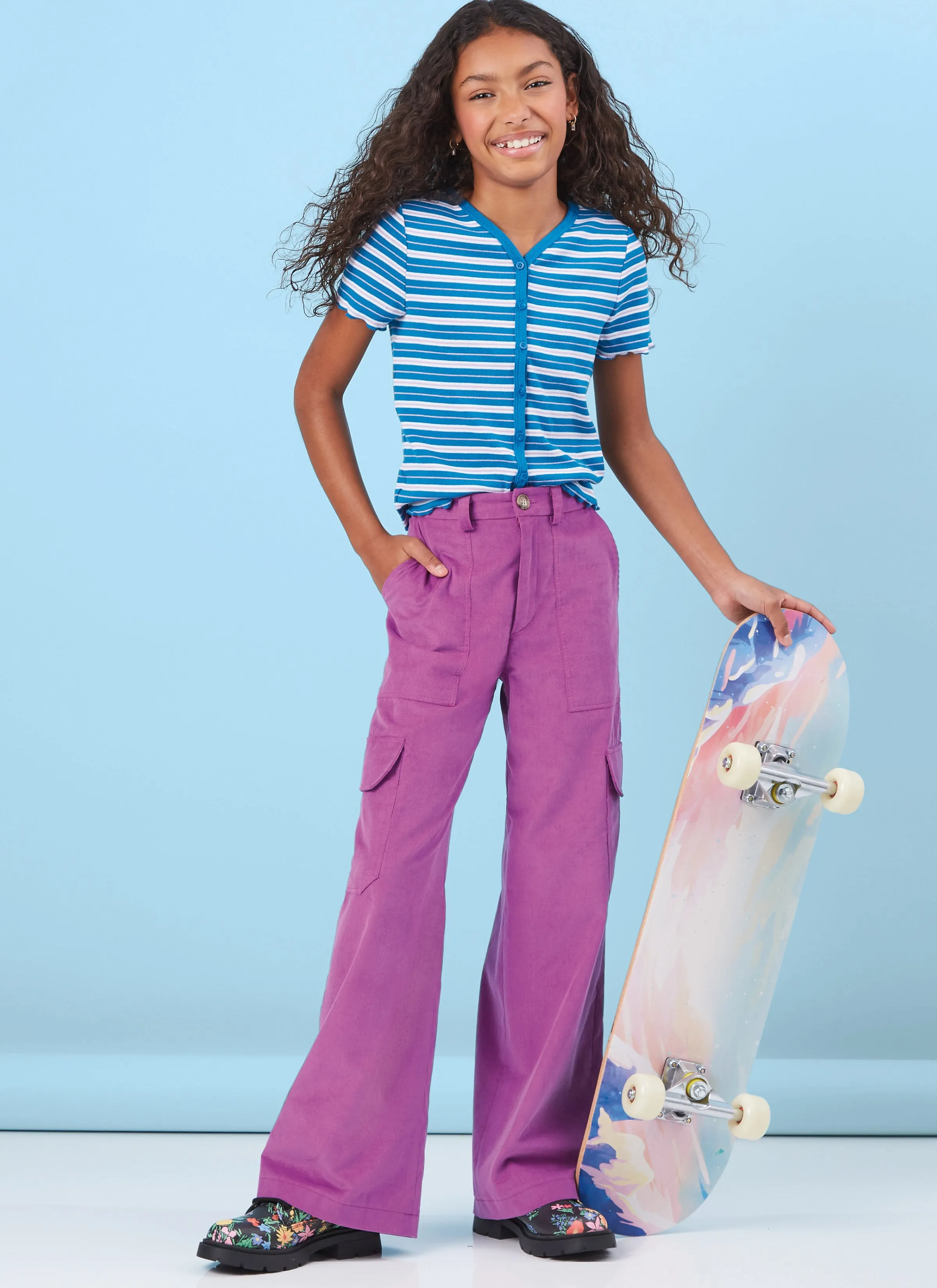 McCall's sewing pattern 8396 Girls' Shorts and Cargo Pants