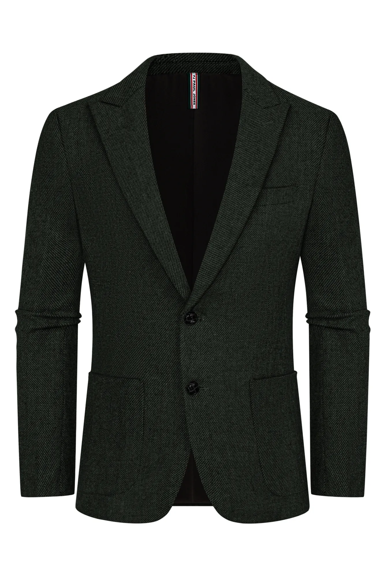 Men Basic Blazer Coat Long Sleeve Peak Lapel Two-Button Casual Suit Coat