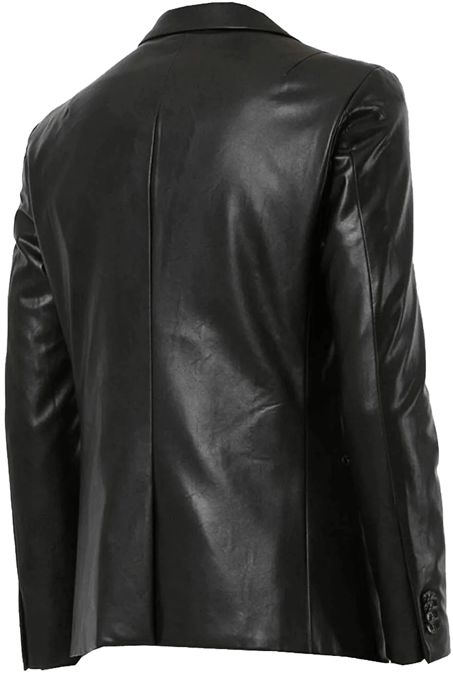 Mens Blazer Coat Real Black Lambskin Leather Jacket | Mens Leather Blazer Jacket