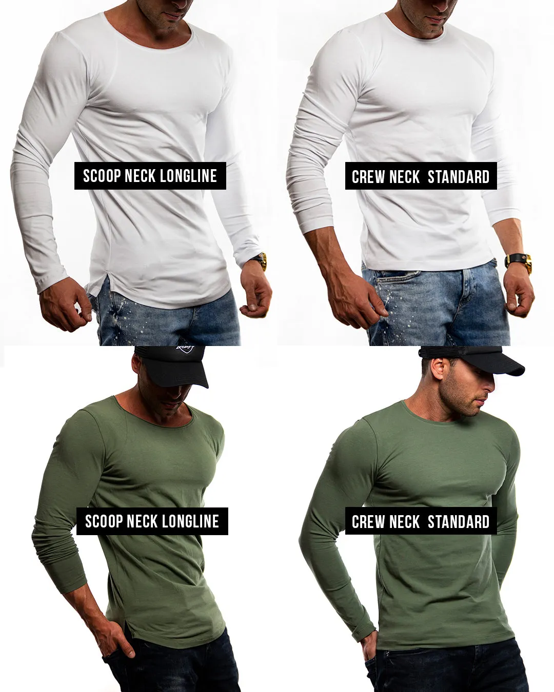 Mens Long Sleeve T-shirt "Rise and Grind" MD932