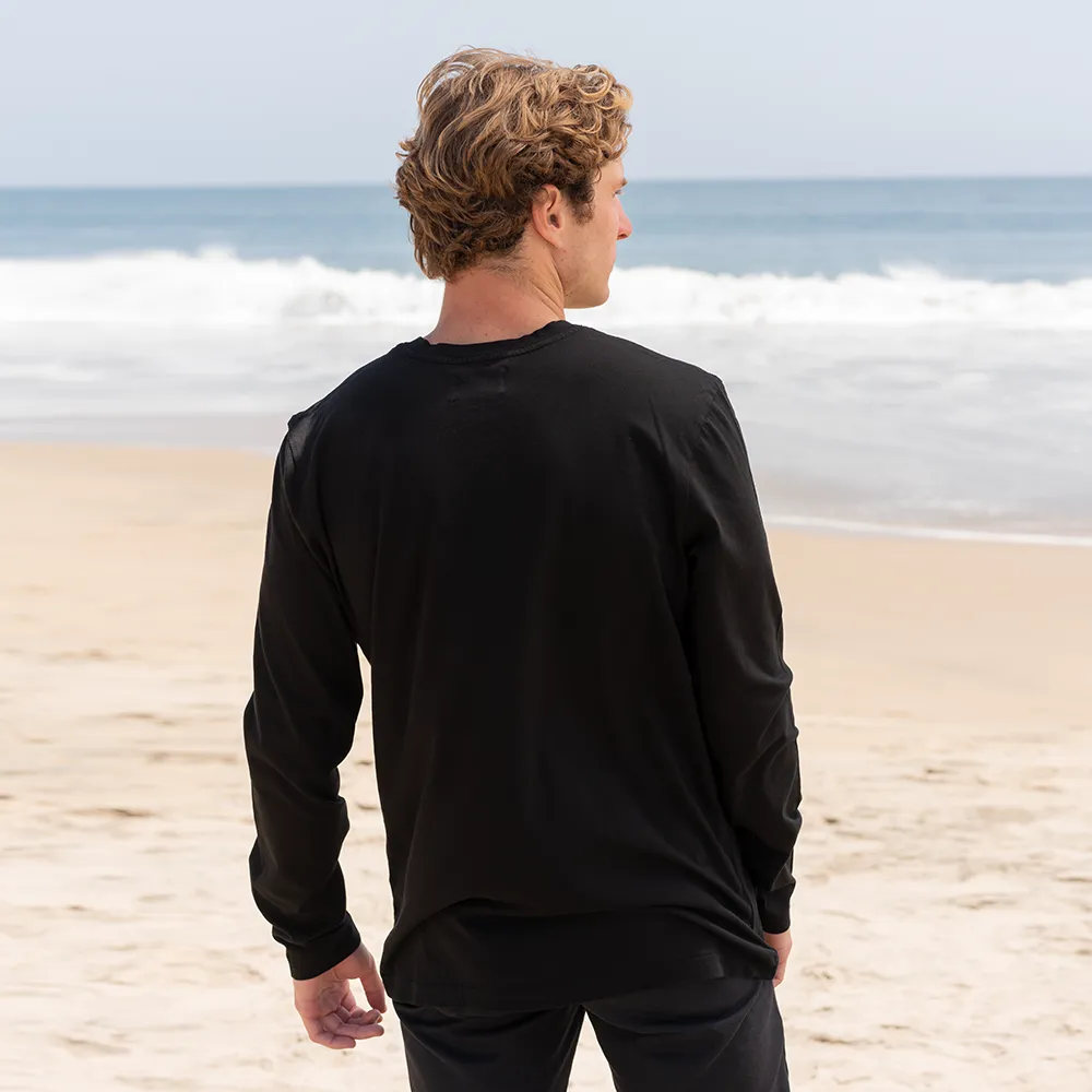 Mens Long Sleeve V-neck