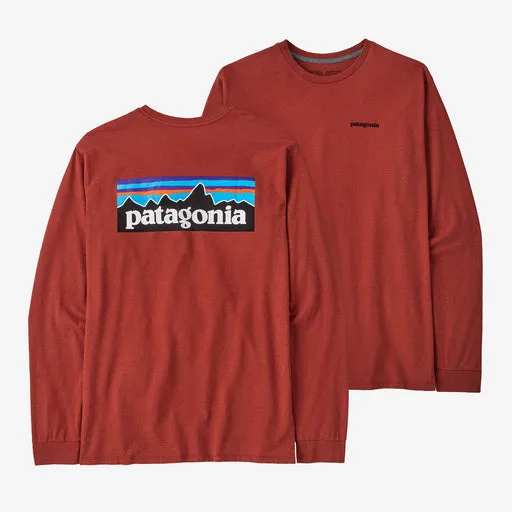 Men's Patagonia | Long Sleeve P-6 Responsibili-Tee | Burl Red