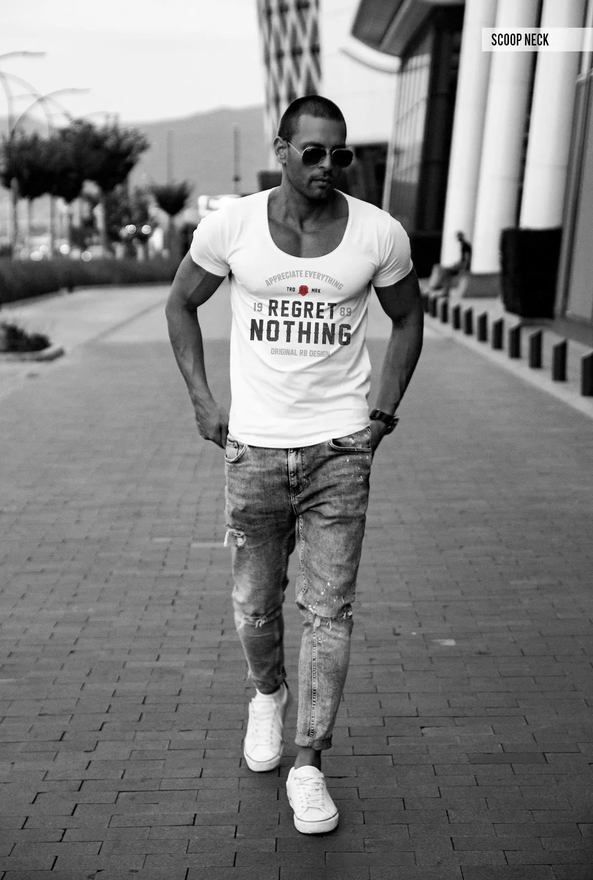 Men's T-shirt "Regret Nothing" MD982