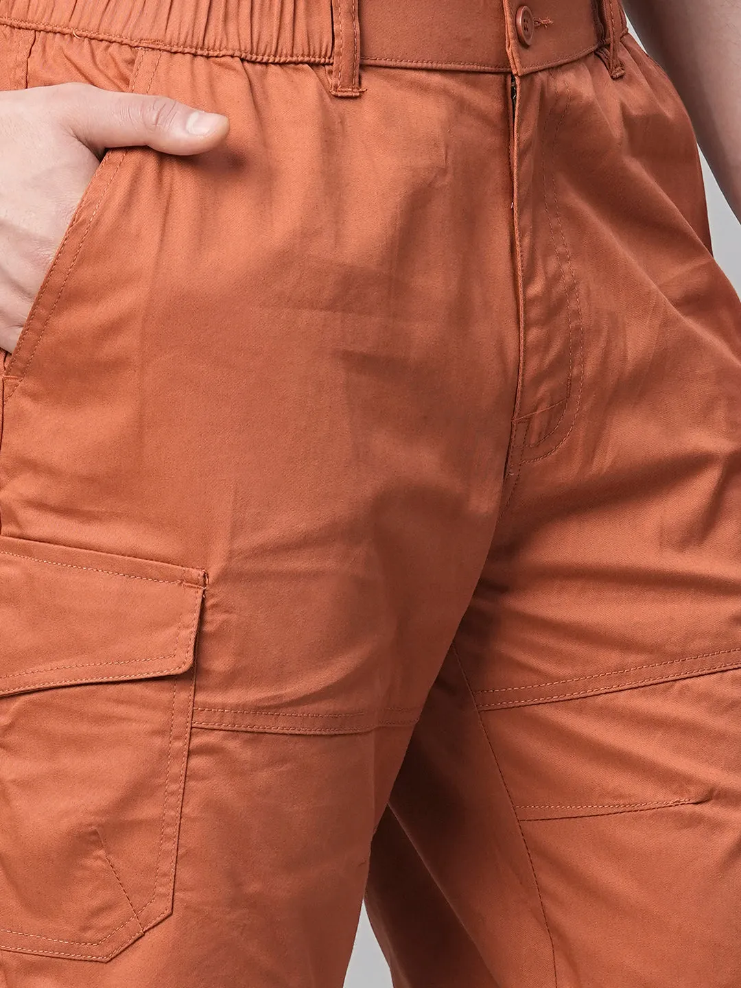 Mens Woven Shorts - Rustic Orange