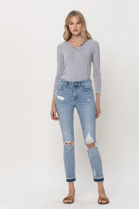 MID RISE CROP SKINNY