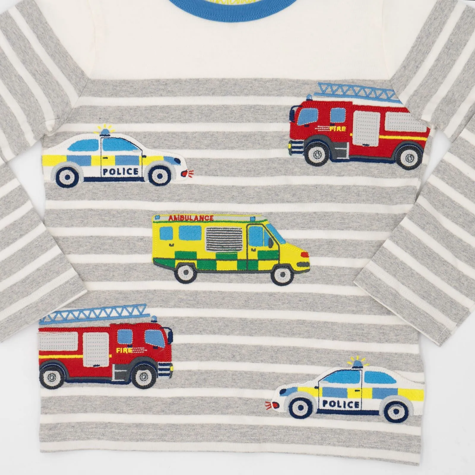 Mini Boden Boys Gresy Striped T-Shirts Long Sleeve Tops