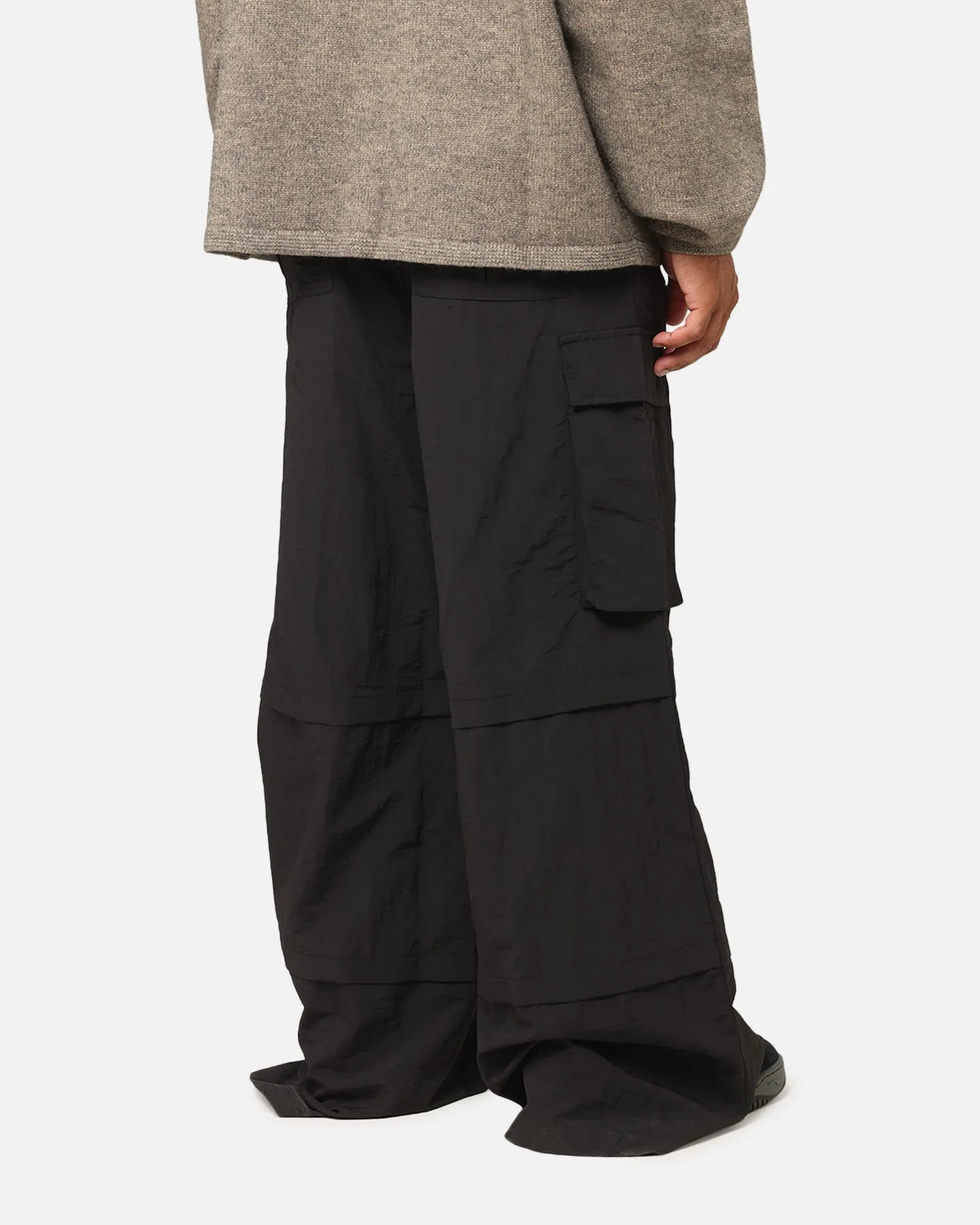 MNML Nylon Rave Cargo Pants Black