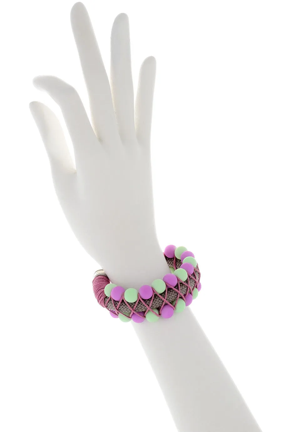 MULTI BUBBLES Mint Purple Bracelet