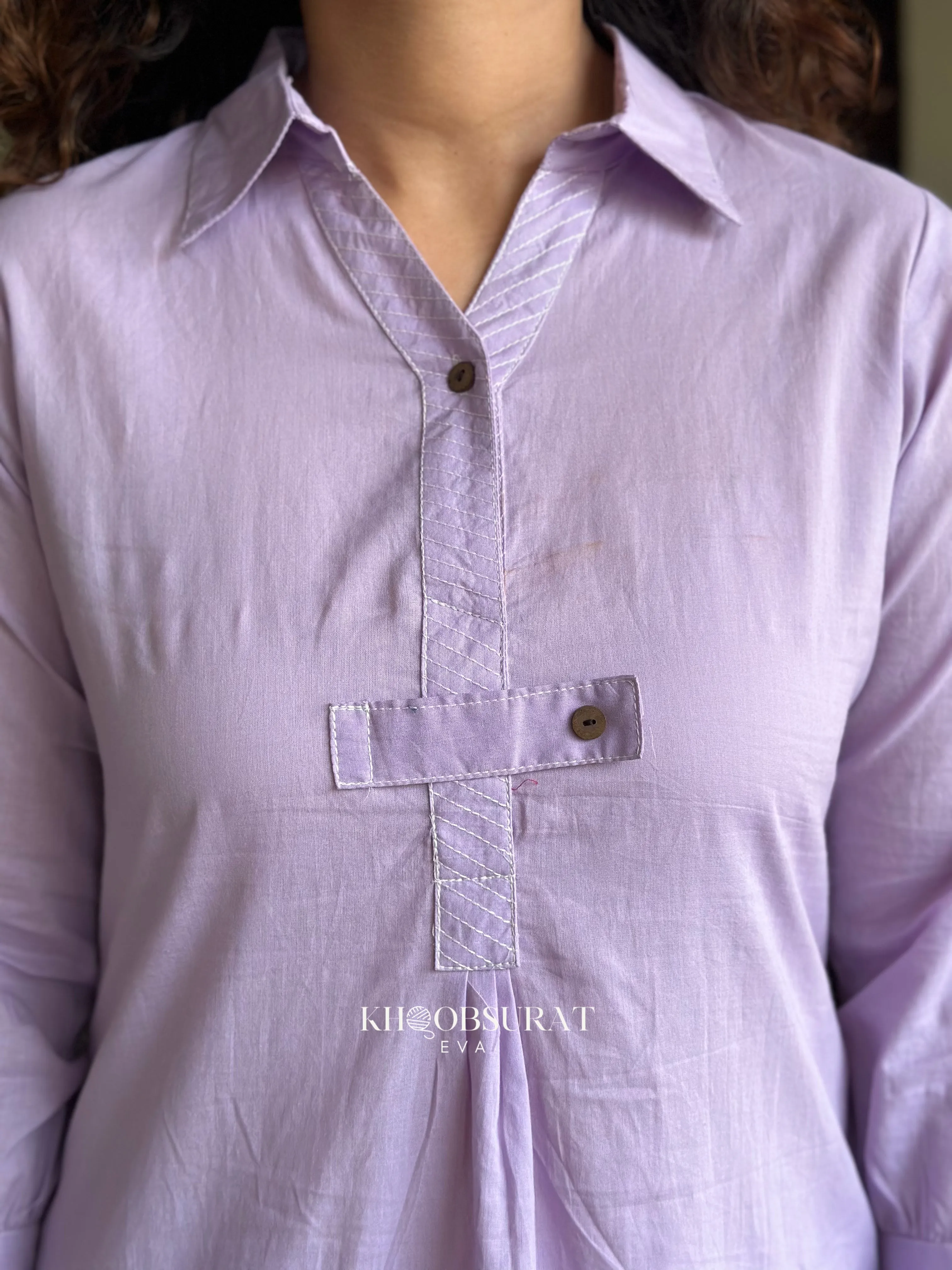 Mumbai Muse Purple Kurta Set