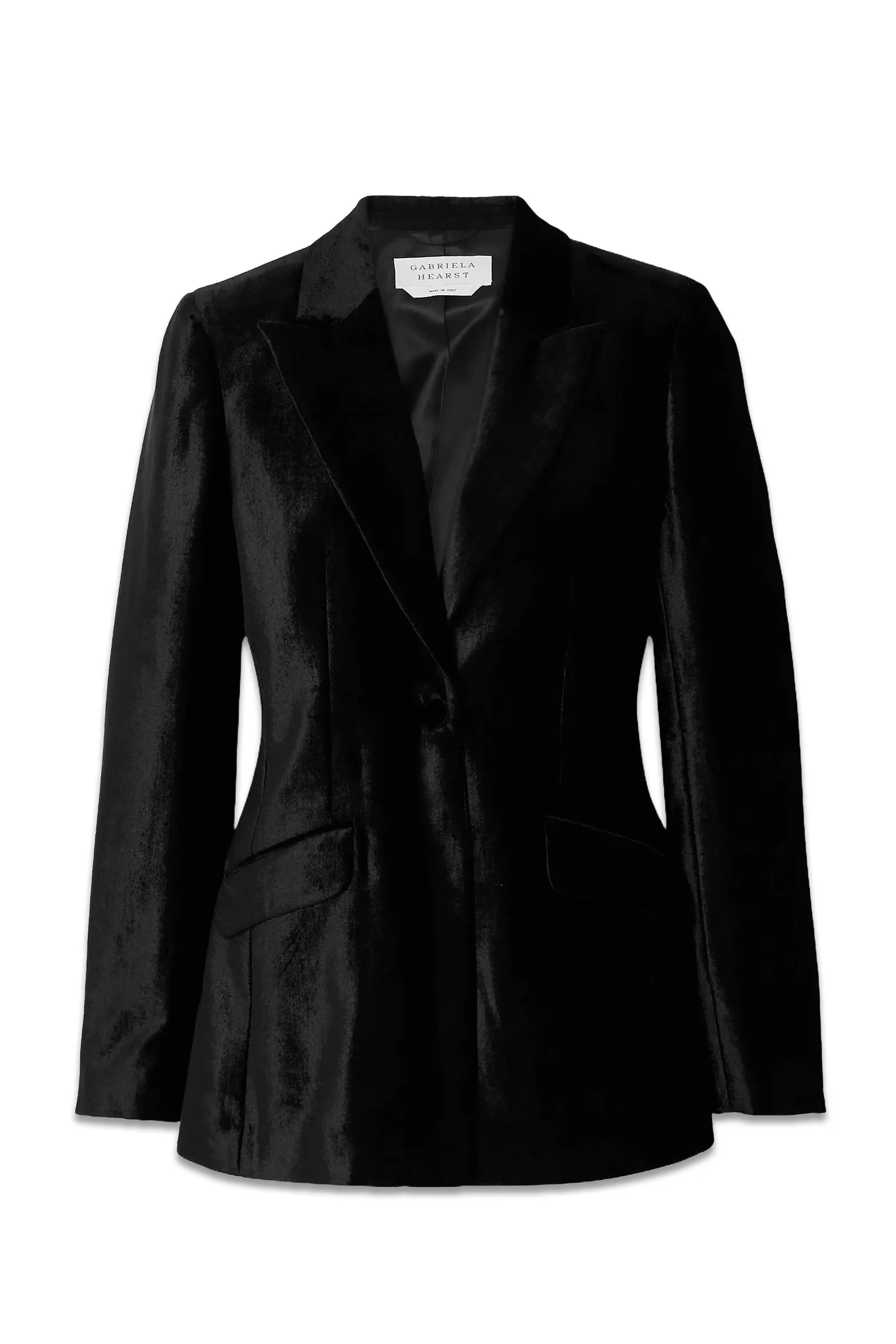   NET SUSTAIN Leary Organic Silk-velvet Blazer