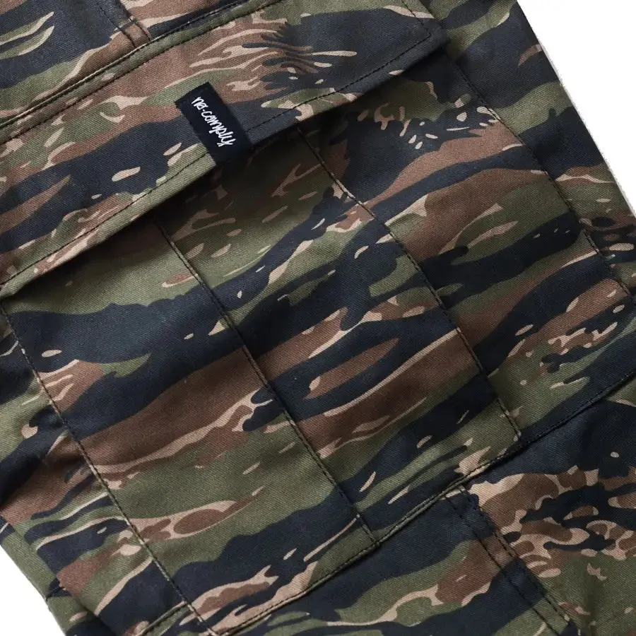 No-Comply Cargo Skate Pants - Tiger Stripe Camo