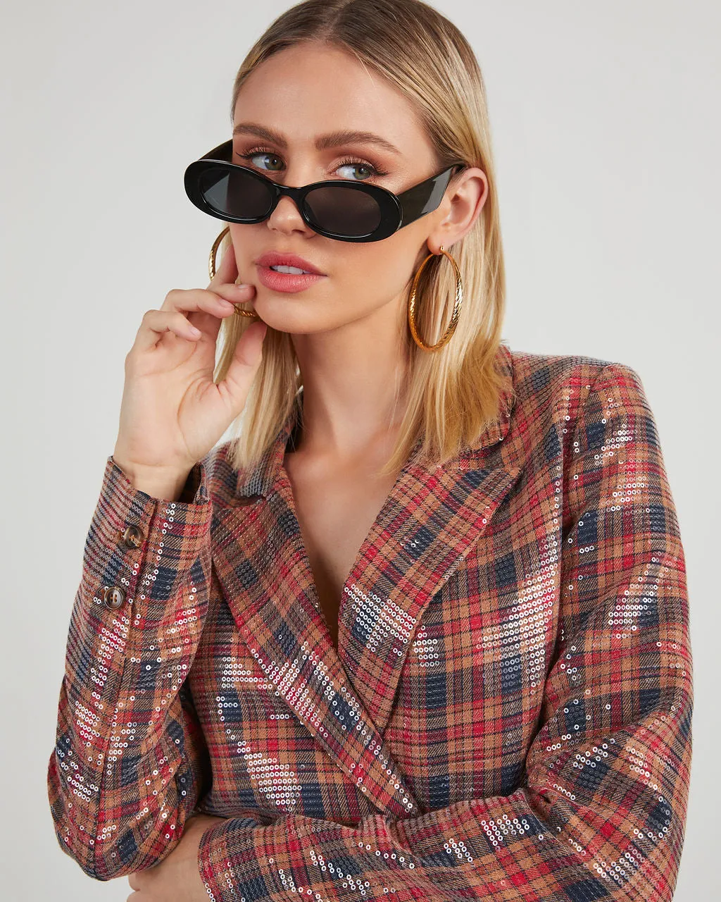 Noelia Plaid Blazer