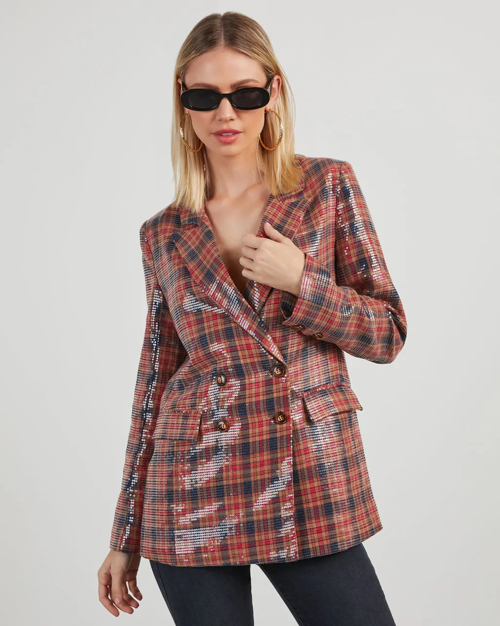 Noelia Plaid Blazer