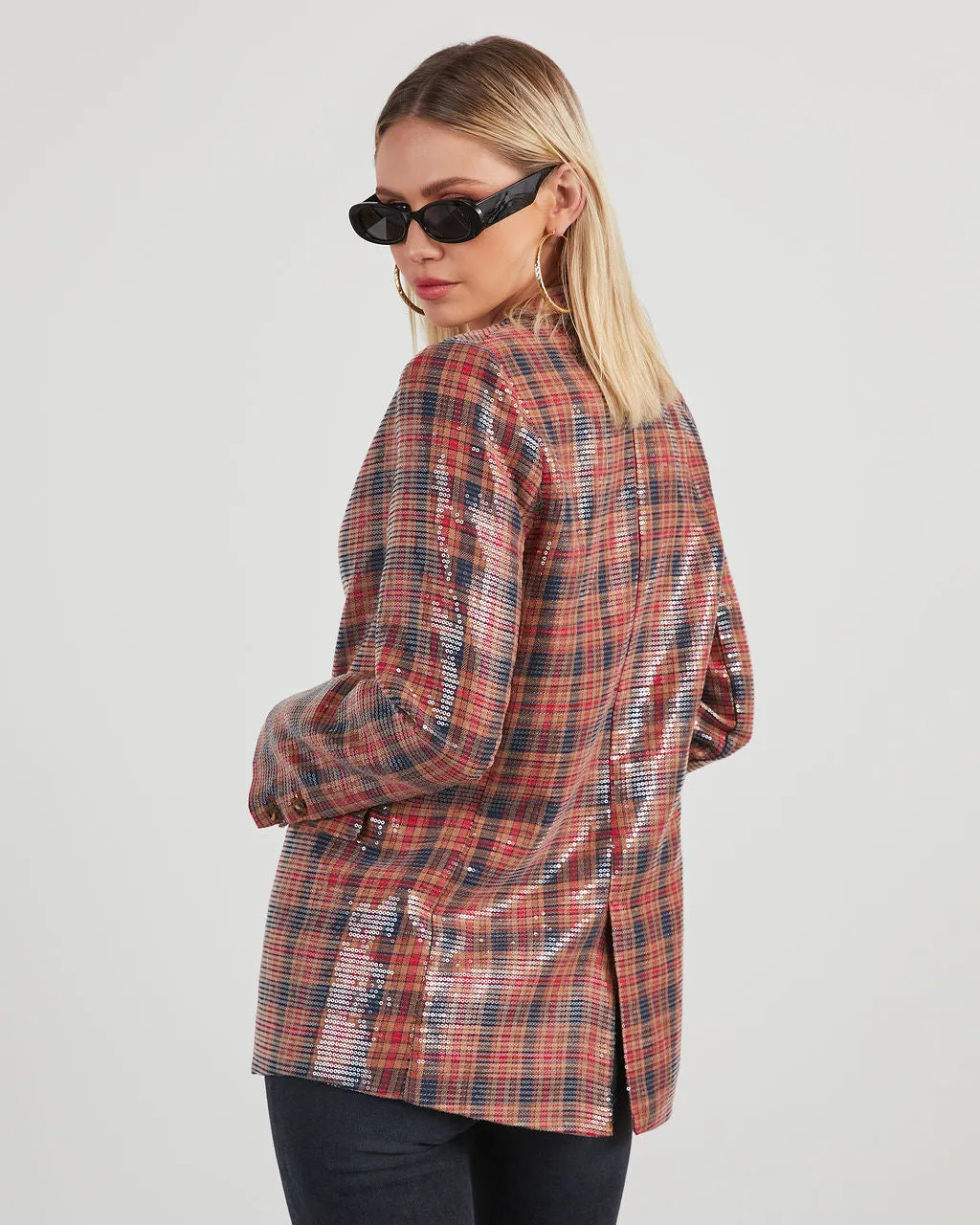 Noelia Plaid Blazer