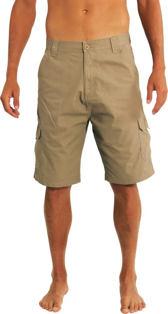 Norty Mens Premium Cargo Shorts - 100% Cotton Twill or Ripstop Fabric - 10-inch Inseam - 7 Colors