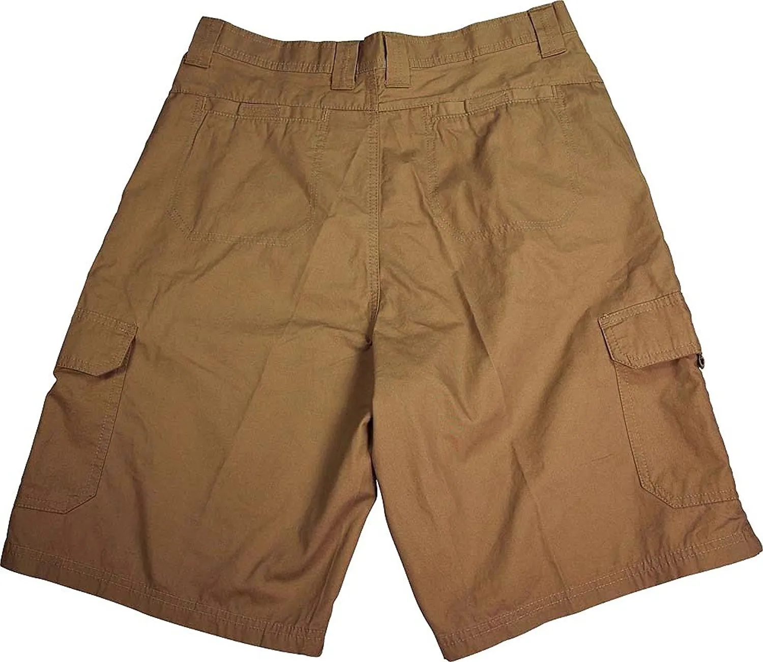 Norty Mens Premium Cargo Shorts - 100% Cotton Twill or Ripstop Fabric - 10-inch Inseam - 7 Colors