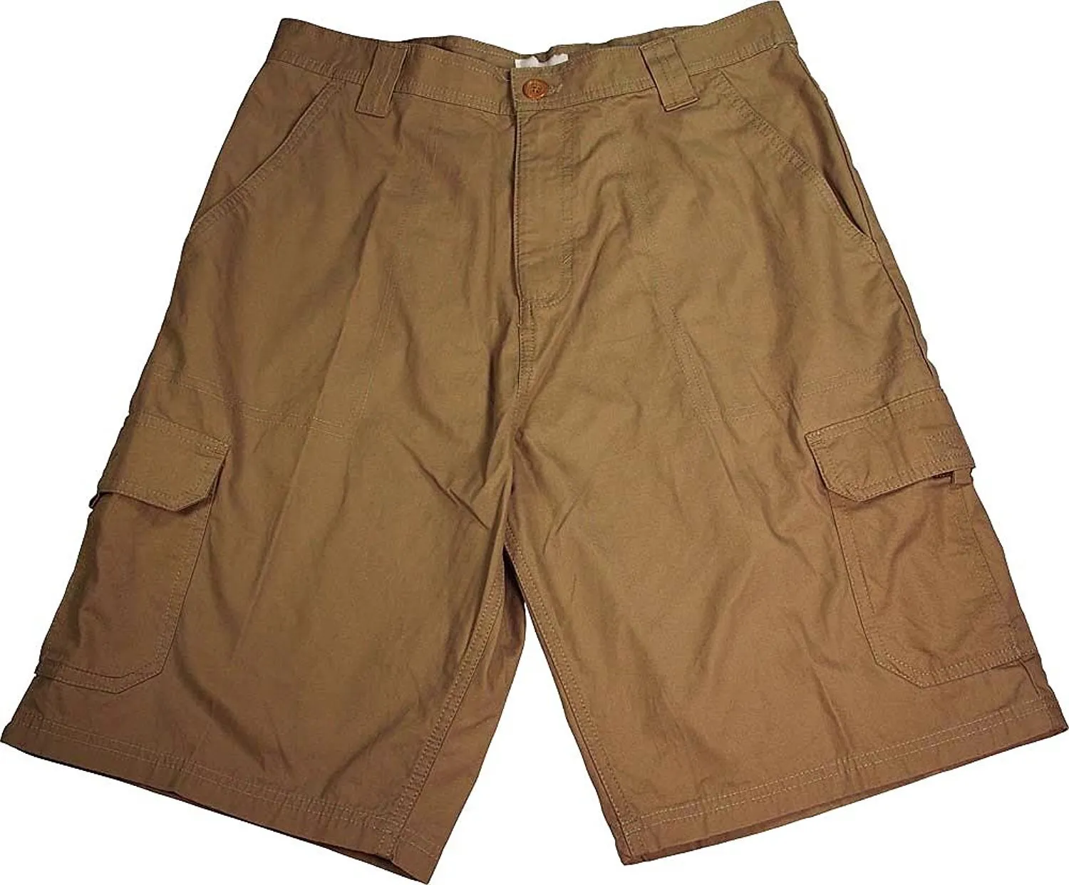 Norty Mens Premium Cargo Shorts - 100% Cotton Twill or Ripstop Fabric - 10-inch Inseam - 7 Colors