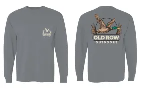 OLD ROW MALLARD LONG SLEEVE POCKET TEE - WROW2555