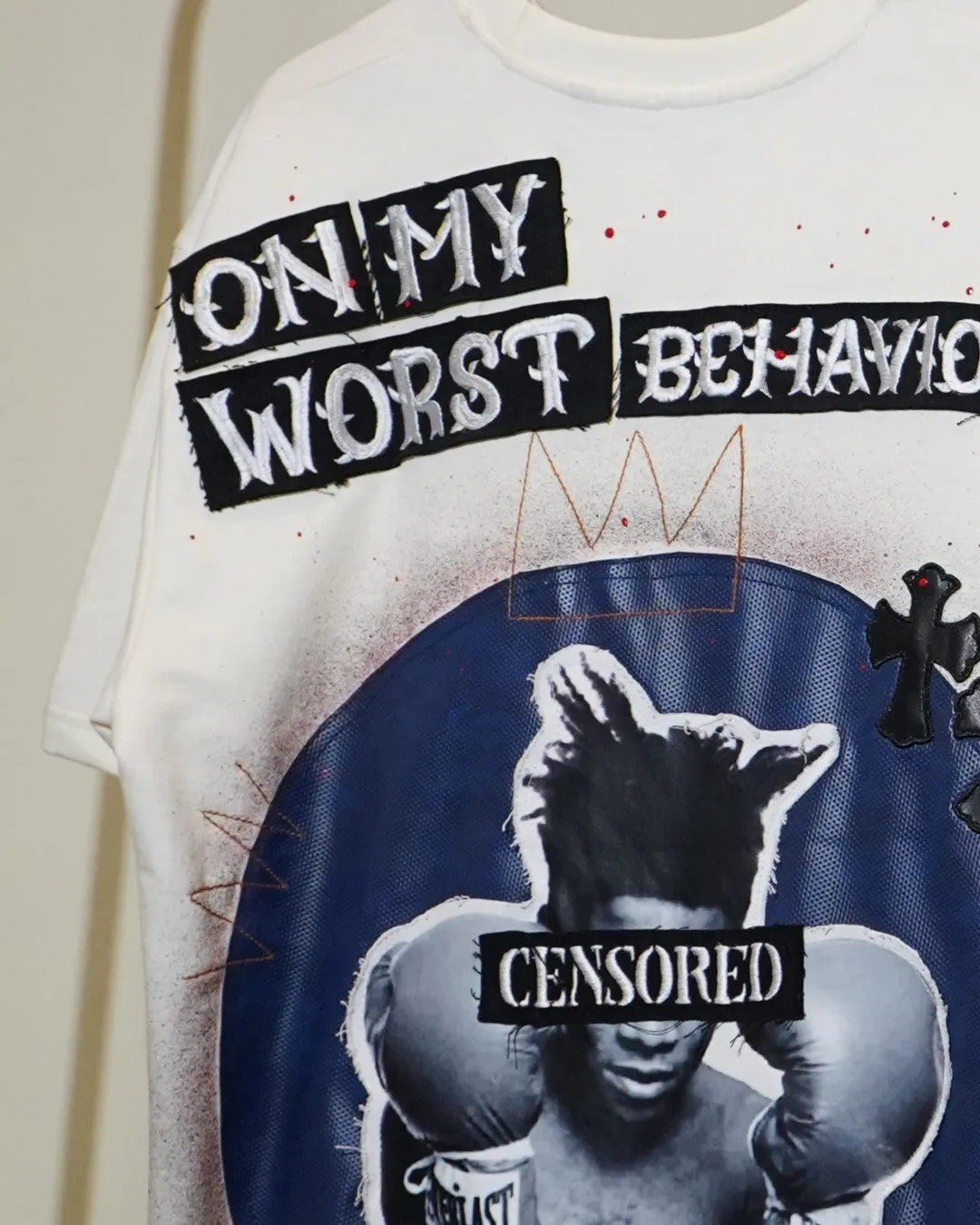 ON MY WORST BEHAVIOUR - A BASQUIAT TRIBUTE  VALKYRE TSHIRT