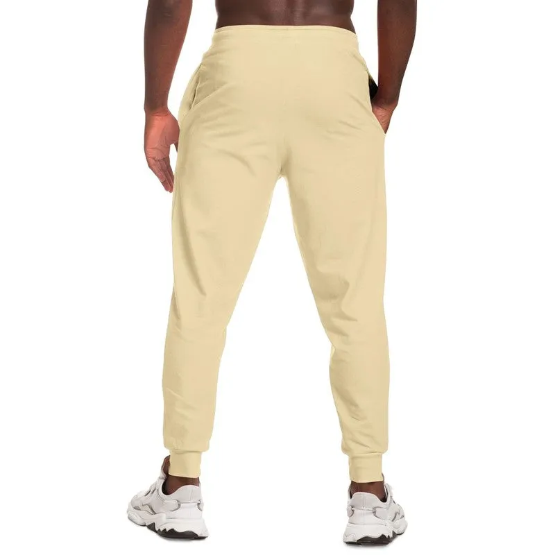 Pale Pastel Orange Yellow Joggers | Unisex | with PLUS sizes | Bright Pale Pastel Orange Yellow | C0M8Y30K0