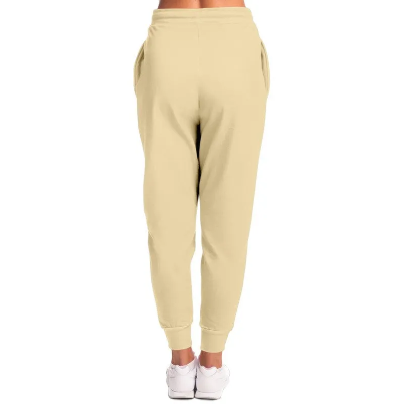 Pale Pastel Orange Yellow Joggers | Unisex | with PLUS sizes | Bright Pale Pastel Orange Yellow | C0M8Y30K0