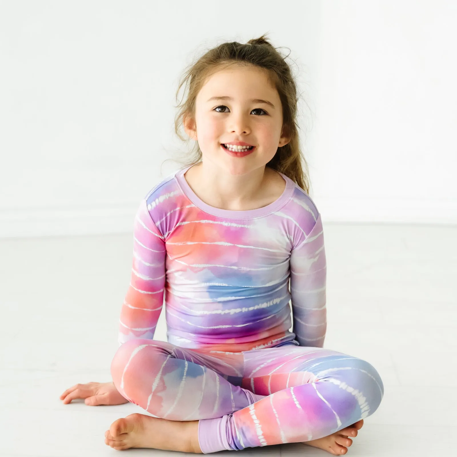 Pastel Tie Dye Dreams Two-Piece Pajama Set