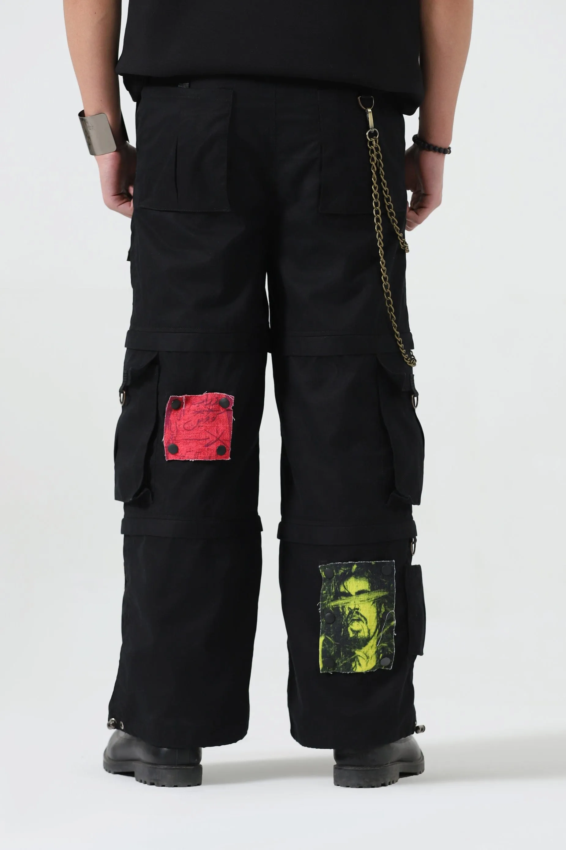 PATCHWORK CARGO PANTS