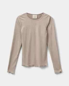 PATRICIASY T-SHIRT LONG SLEEVE - Beige