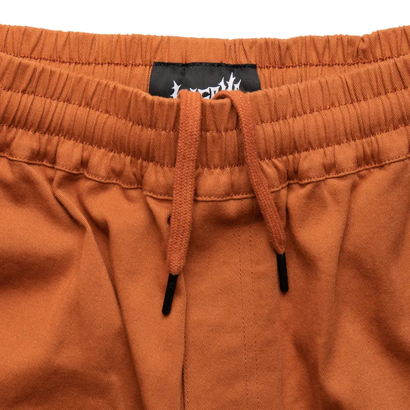 Principal Elastic Waist Twill Cargo Pant - Umber