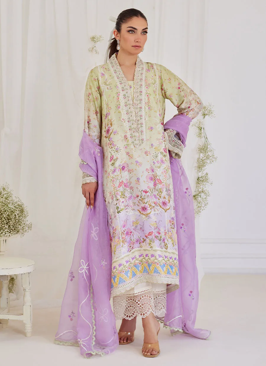 Renata Shirt with Embroidered Dupatta