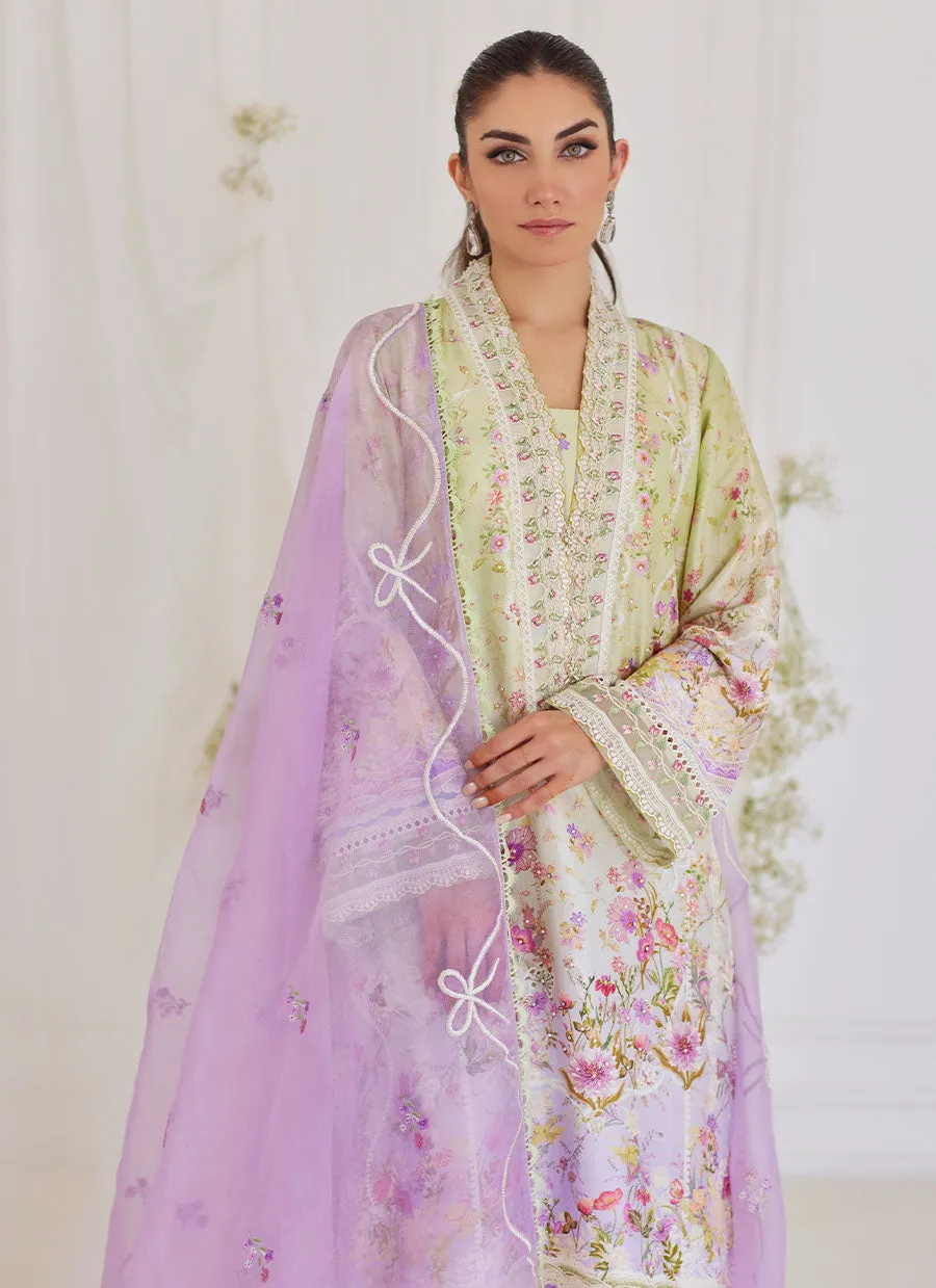 Renata Shirt with Embroidered Dupatta