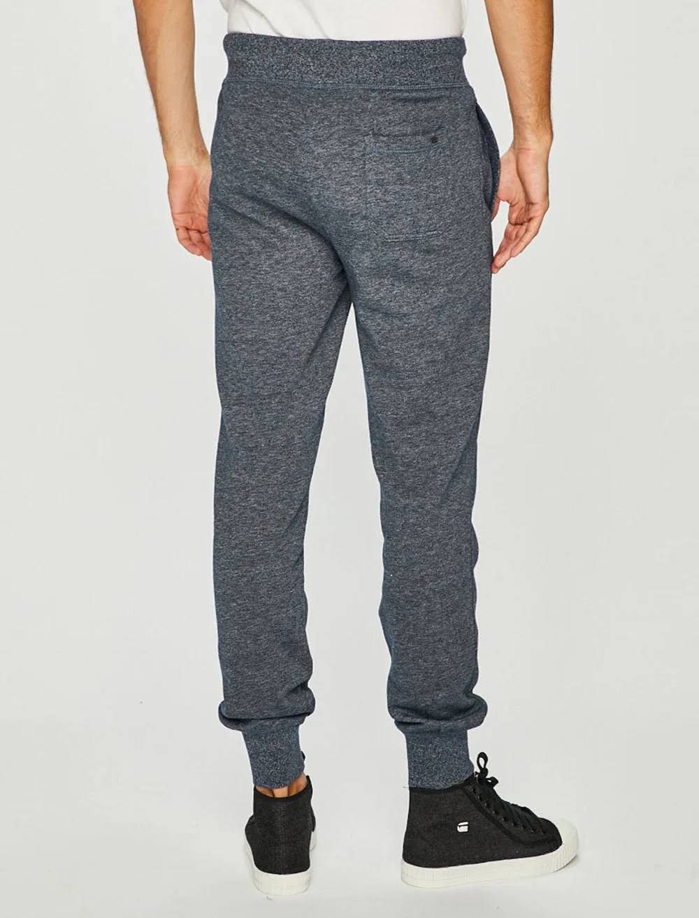 Roosburg Brush Back Fleece Joggers In Black Iris - Tokyo Laundry