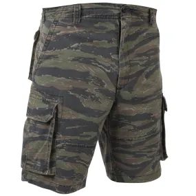 Rothco Vintage Paratrooper Cargo Shorts Tiger Stripe Camo (2635)