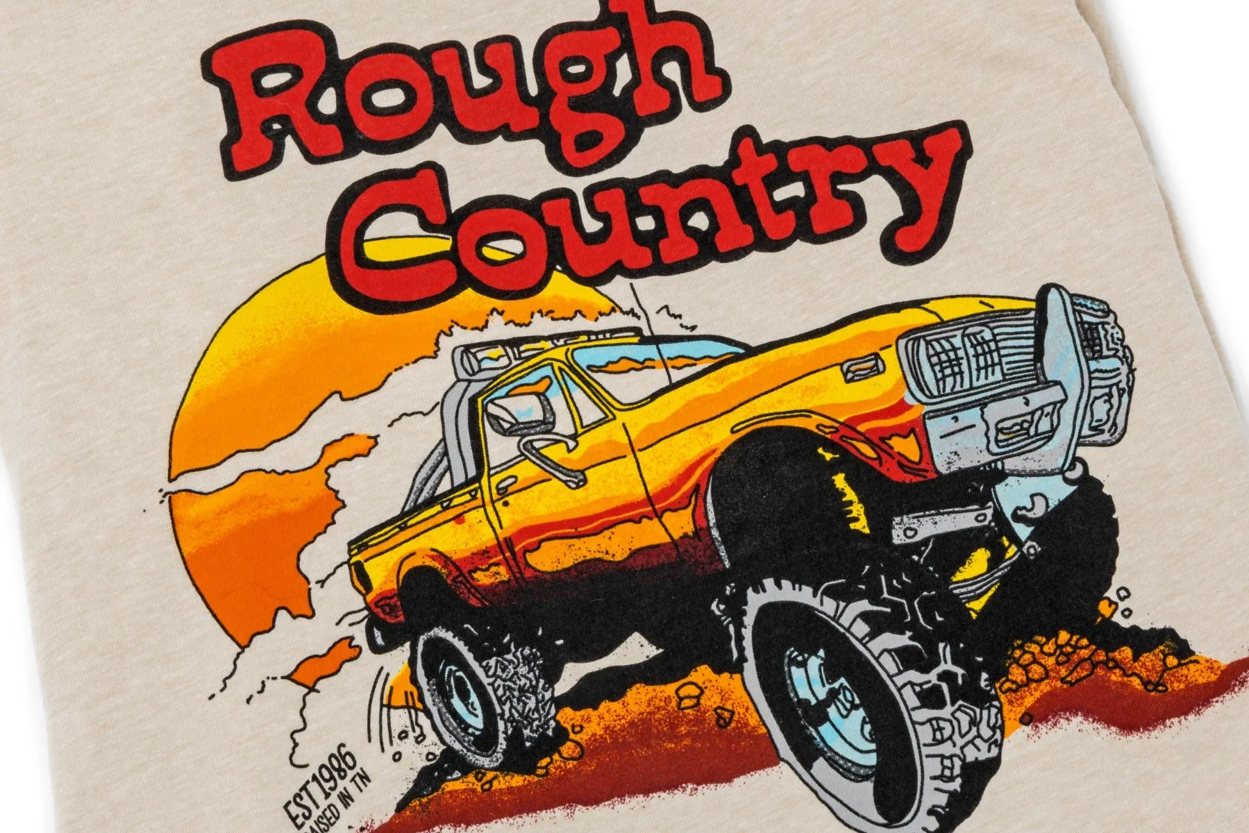 Rough Country T-Shirt - Throwback - Cream - MD