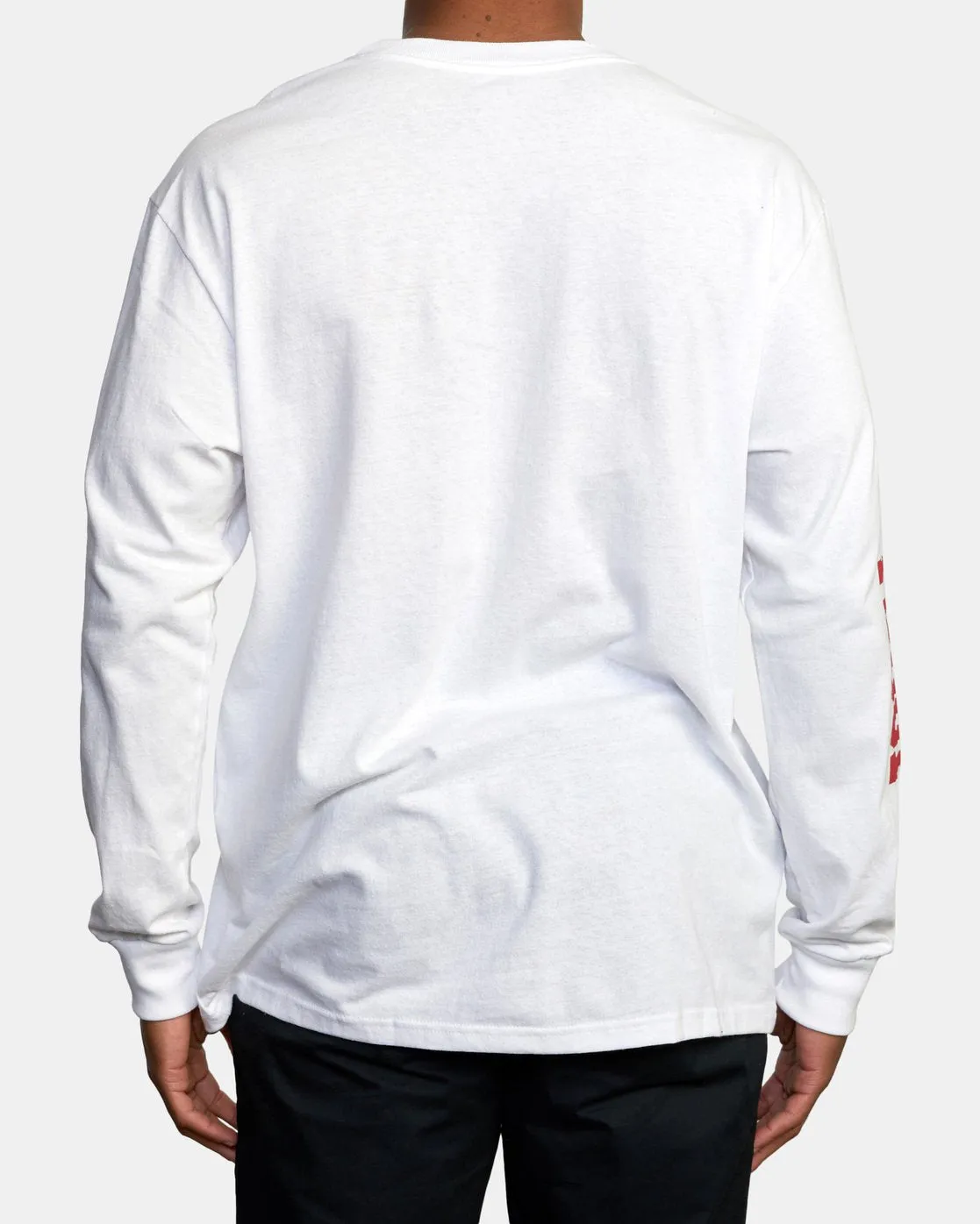 RVCA Balance Block Long Sleeve Tee - Snow Marle