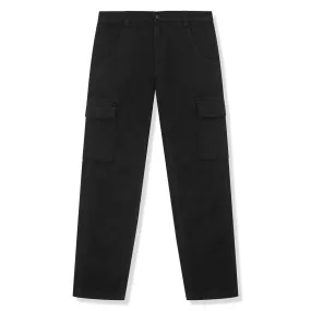 SIARR Black Denim Cargo Pants