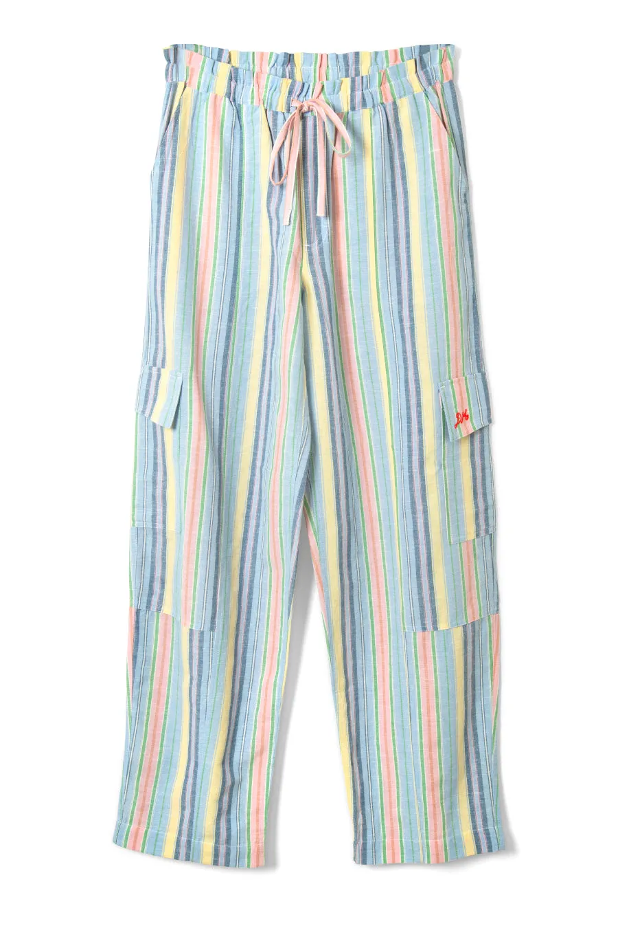 sicily rocket cargo trousers - multi stripe