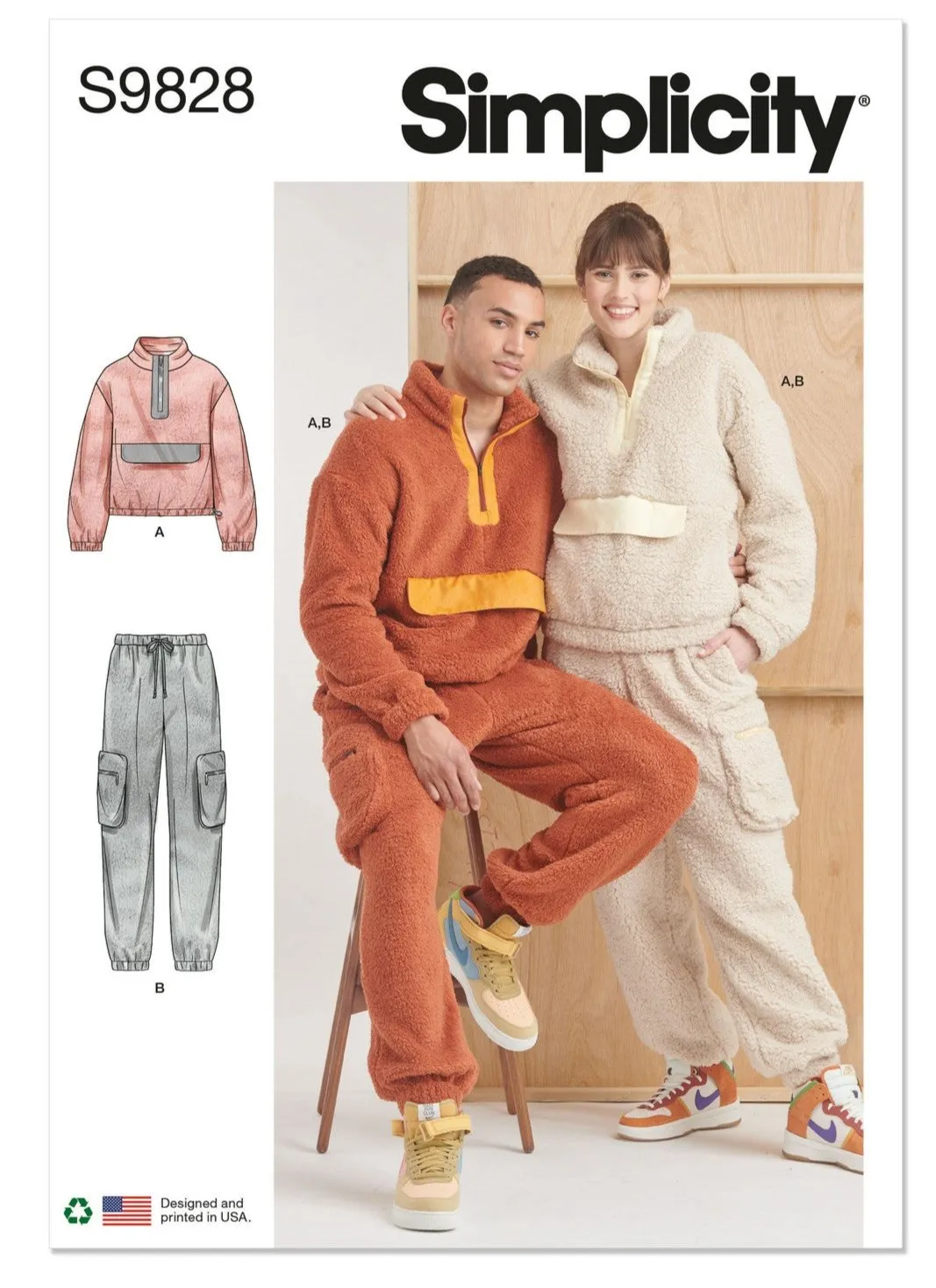 SIMPLICITY - S9828 Unisex Sweatshirt and Pants